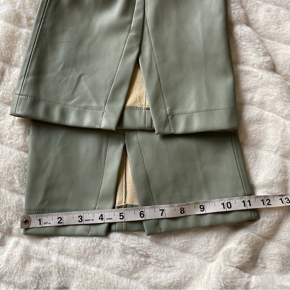 Free People We The Free Real Deal Slit Vegan Pants Seagrass Size 30 - Picture 10 of 14